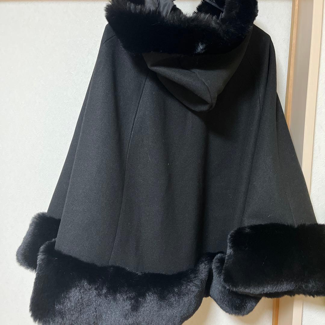 MARS ポンチョ コート 黒 - メルカリ