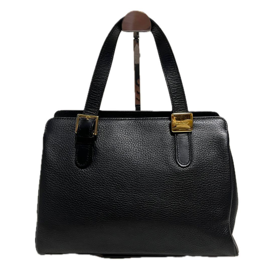 BURBERRYS レザー トートバッグ ブラック バーバリーズ B69