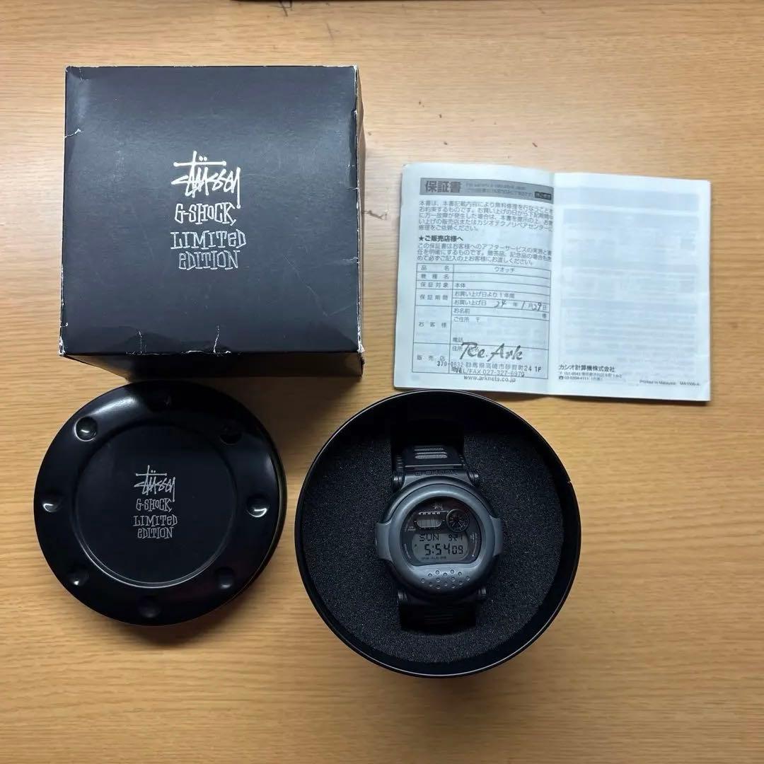 時計 G-SHOCK STUSSY LIMITED MODEL G-001 ST-1 G-SHOCK × STUSSY wrist Watch Jason G-001ST-1JR Black gray