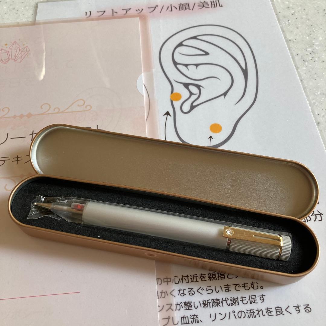 耳つぼ探知機 』付☆耳ツボジュエリーテキスト・ツボ図 - メルカリ
