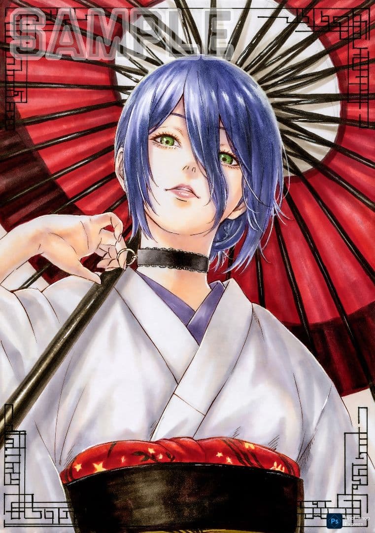 ☆*☆様 手描きイラスト ファンアート チェンソーマン レゼ B5 - メルカリ