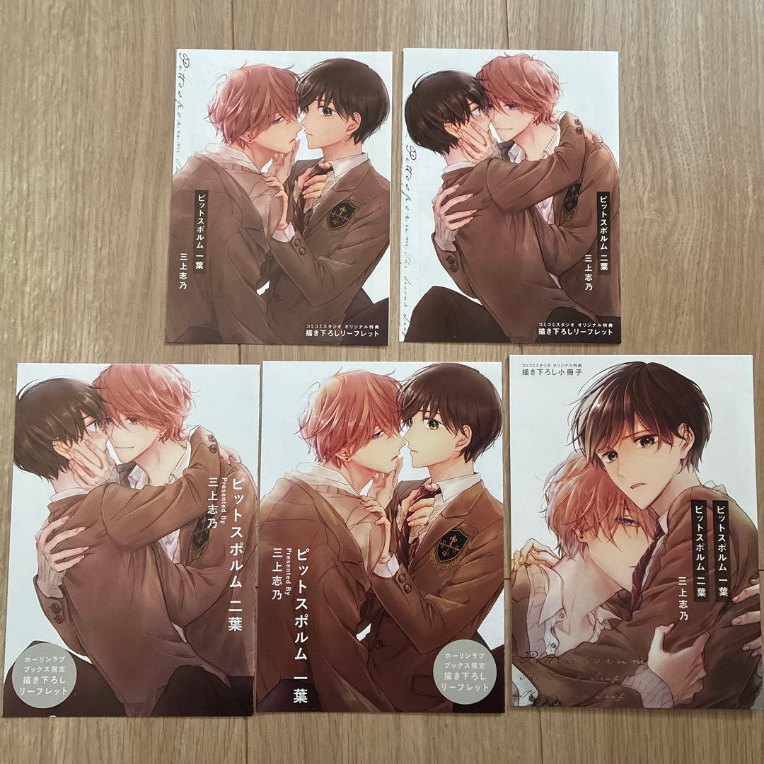 ピットスポルム 特典20点 小冊子 リーフレット イラストカード クリア