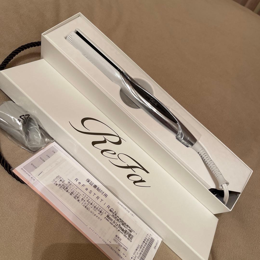 3/10購入！リファ ストレートアイロン ReFa 保証書あり - メルカリ
