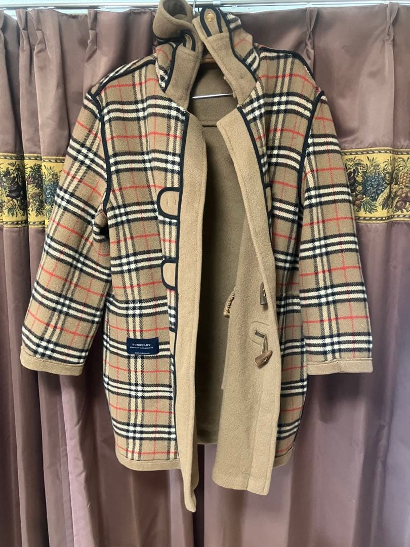 訳ありお買得　BURBERRY ベージュ ノバチェック ダッフルコート 3041004947851489_01_8357w.jpeg