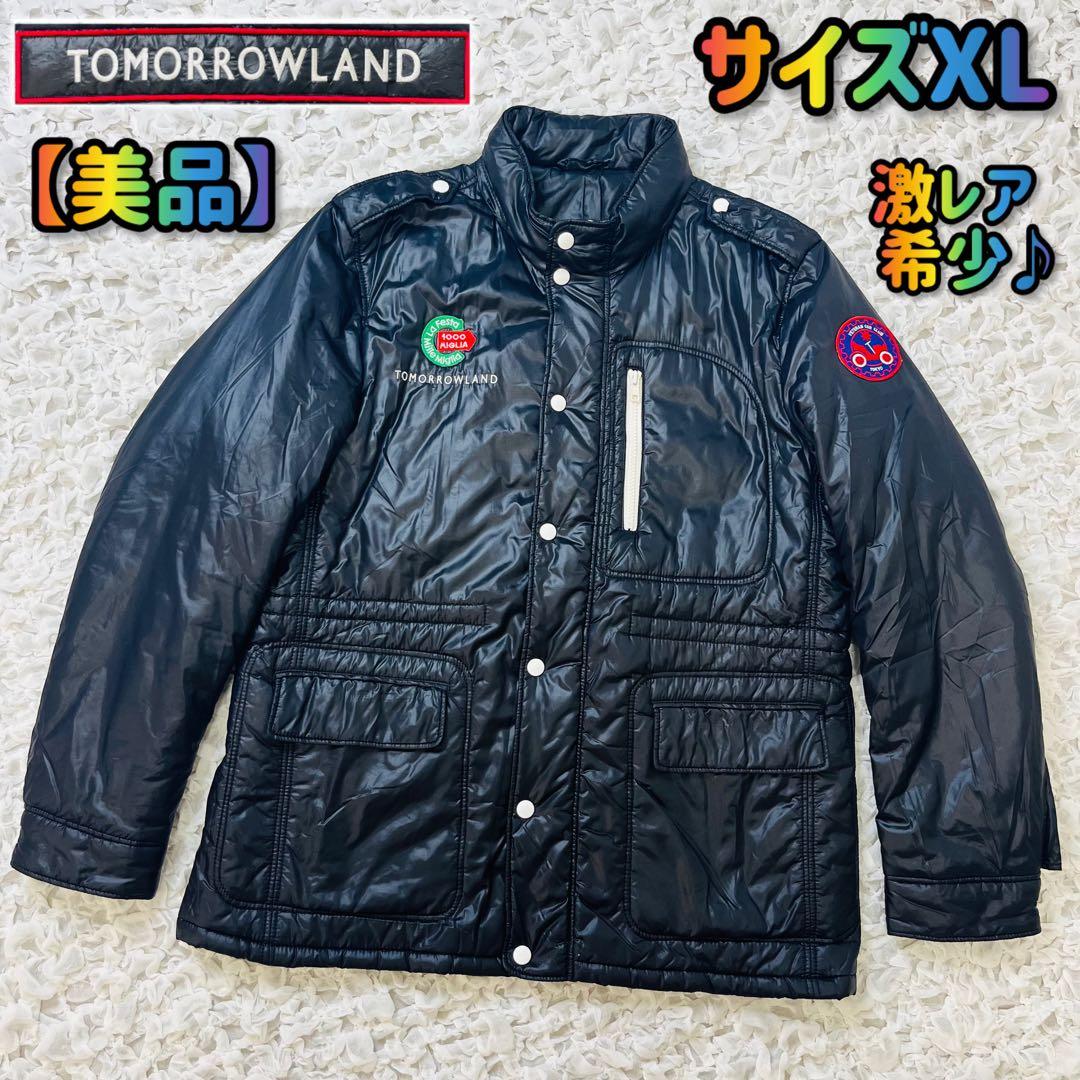 希少トゥモローランド ラフェスタミッレミリア ライダースナイロンダウンジャケット 希少トゥモローランド ラフェスタミッレミリア ライダースナイロン