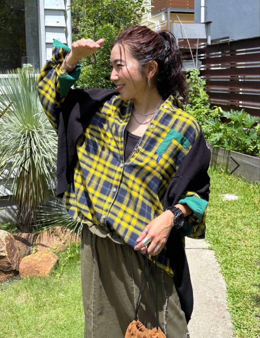 新品】ニコアンド -be with M- Misayoカラフルチェックシャツ - メルカリ