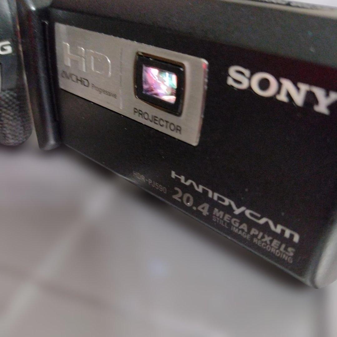 SONY HDR-PJ590 ハンディカム 本体箱取説チャージ附属 - メルカリ
