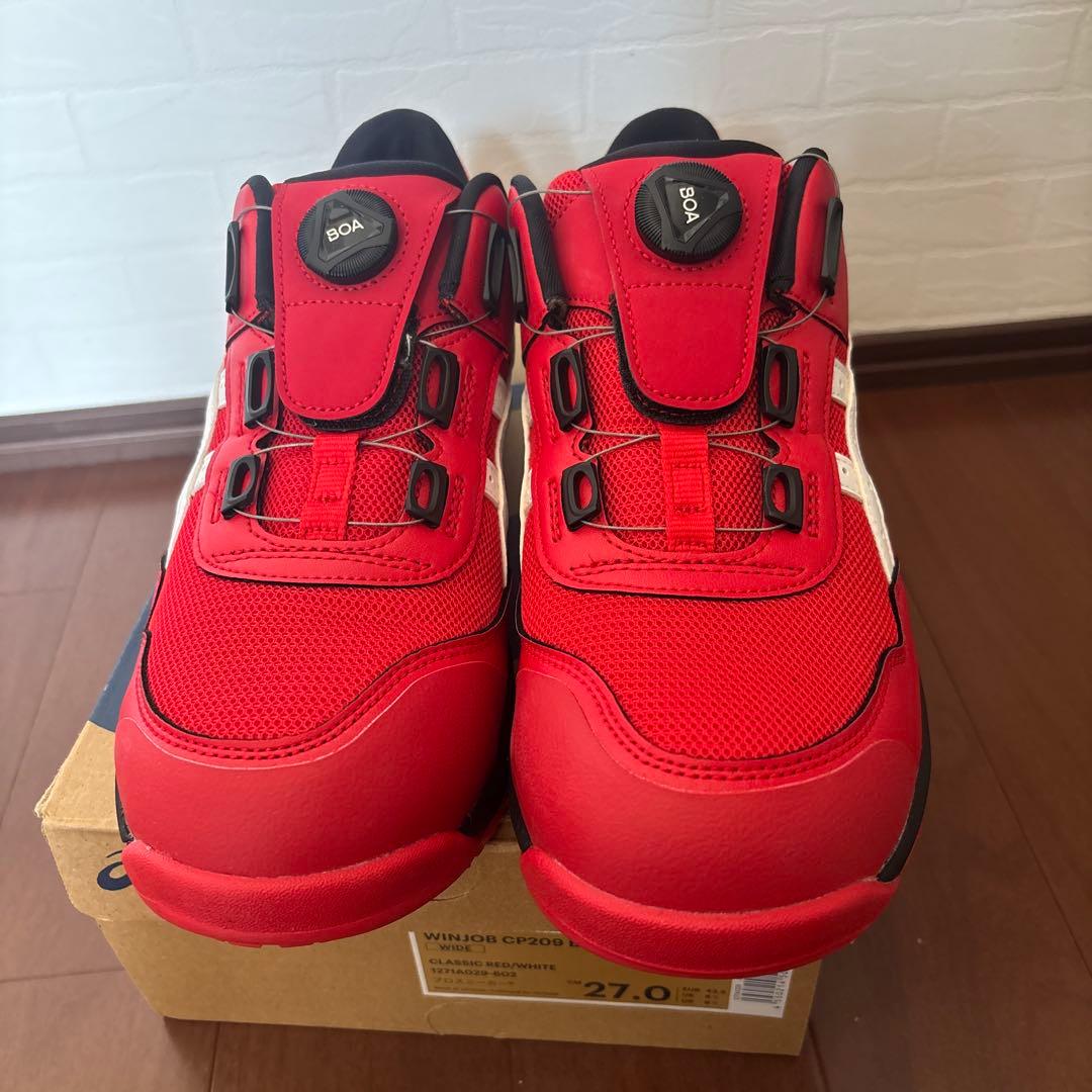 ASICS WINJOB CP209 BDA 27.0cm レッド