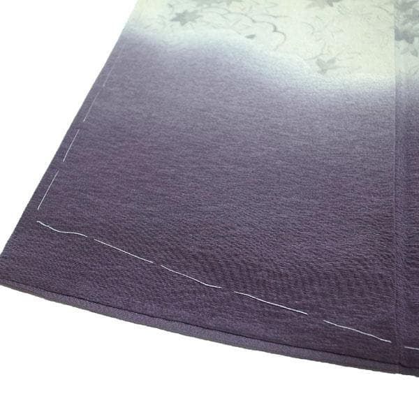 訪問着 着物 袷 樽本伊勢蔵 摺り友禅 手描き 裄65 M 新古品 sn1793