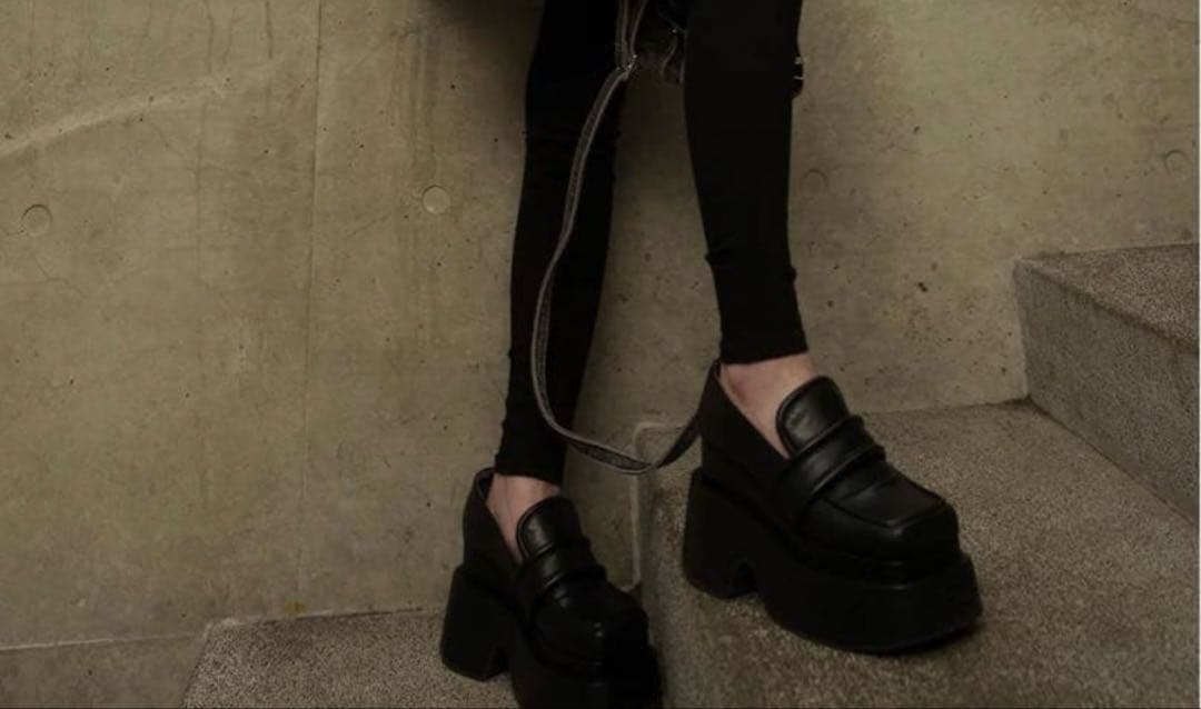 Glam Lips VOLUME ソール ローファー 厚底9cm Volume ソール Loafer