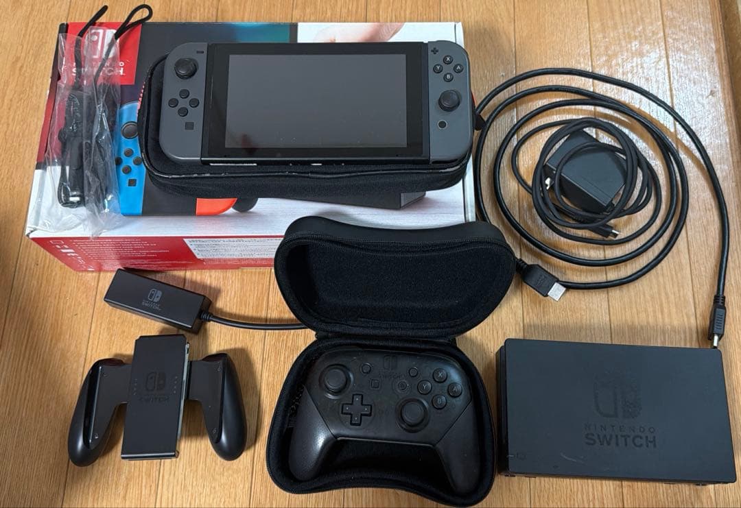 【プロコン等おまけ有・付属品完備】Nintendo Switchセット Nintendo Switch すぐに遊べるセット 純正アダプタ・ドック付き