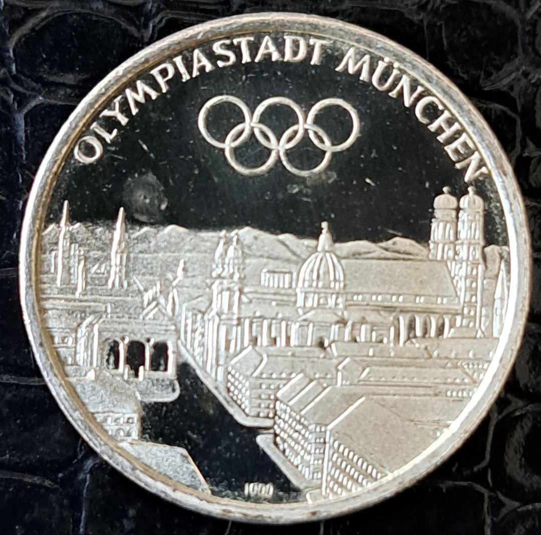 ミュンヘンオリンピック(1972年)記念品 純銀製シルバーメダルコイン