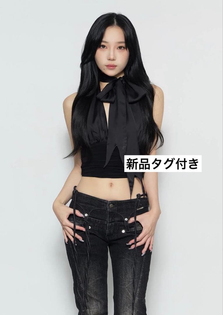 トップス theredthread S daring halter tops THEREDTHREAD / ザレッドスレッド】S daring halter tops