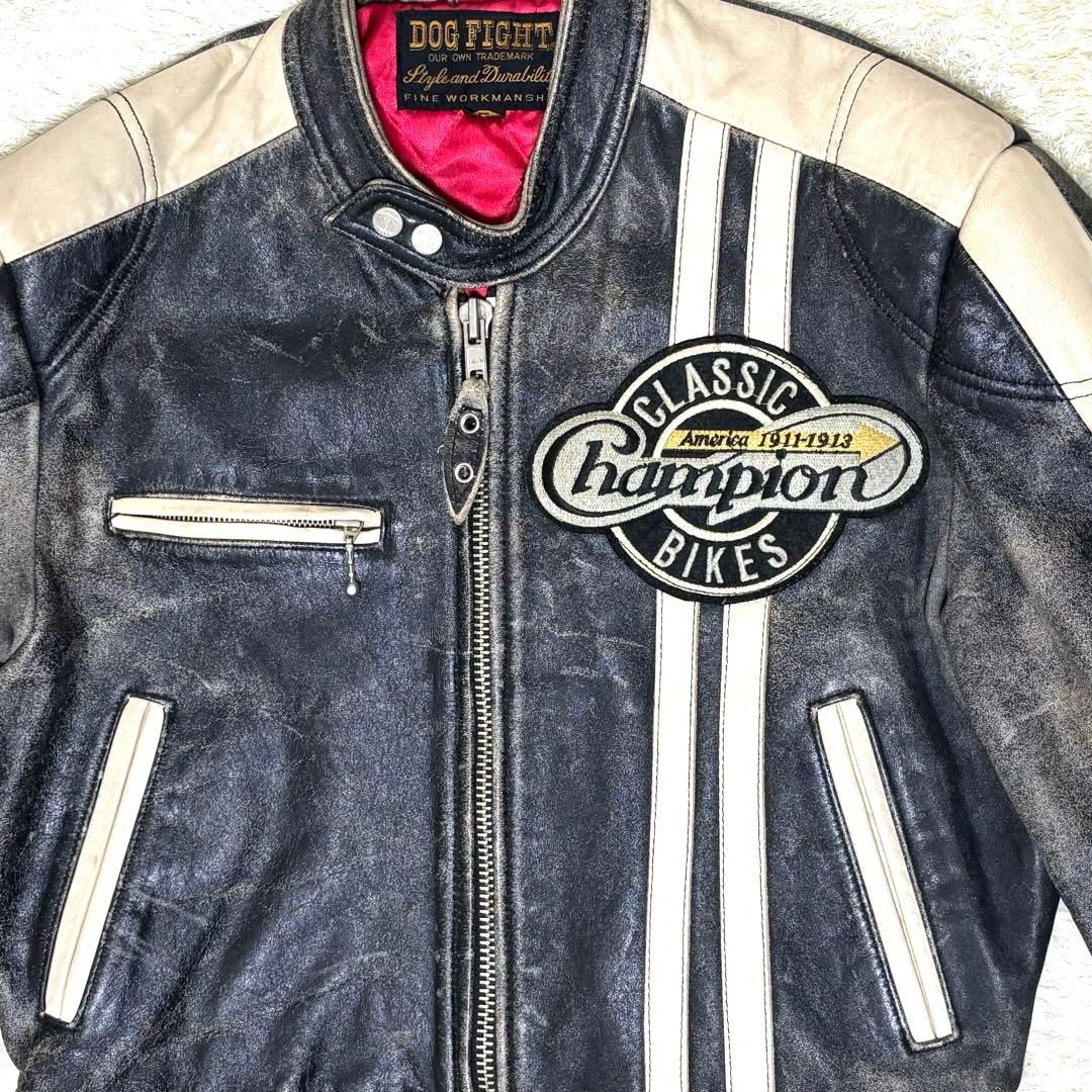 ☆DOG FIGHT ドッグファイト レザージャケット バイカー ライダース