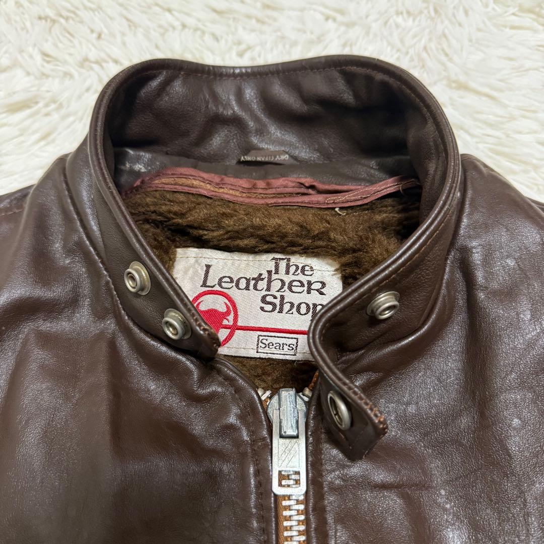 80年代 シアーズ シングルライダースジャケット 42 - メルカリ