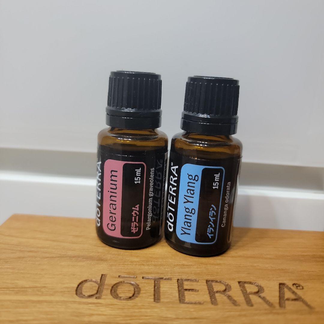ドテラdoTERRA ゼラニウム・イランイラン 15mlセット【正規品、未開封】