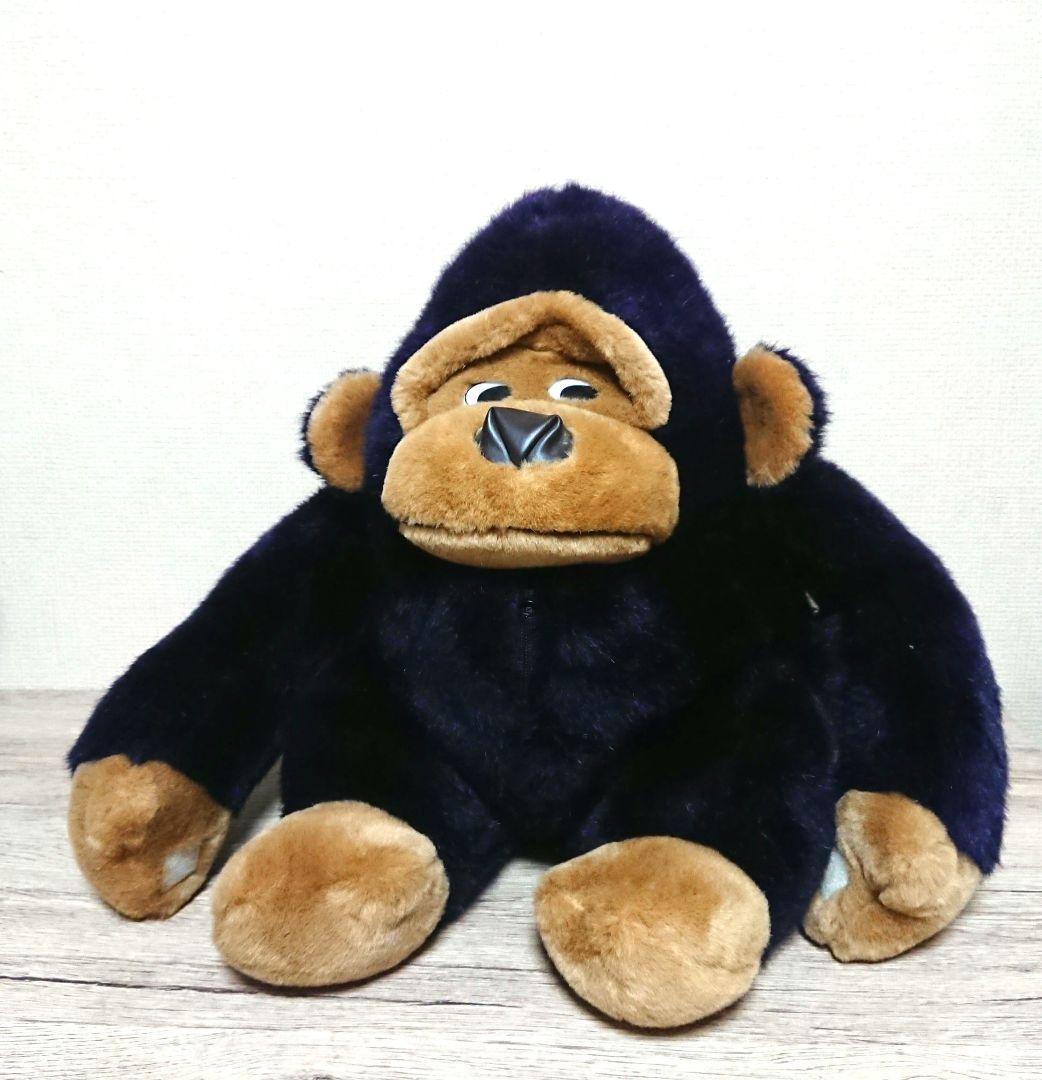 稀少 レトロ ゴリラ 親子ぬいぐるみ チャックの中には子ゴリラ♡ 昭和