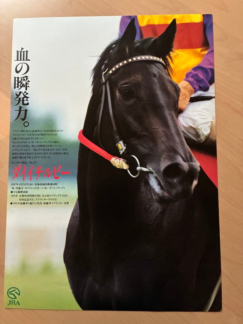 JRA ヒーロー列伝 ポスター 8枚セット NO.32〜39 ライスシャワー他 JRAポスター ヒーロー列伝コレクション