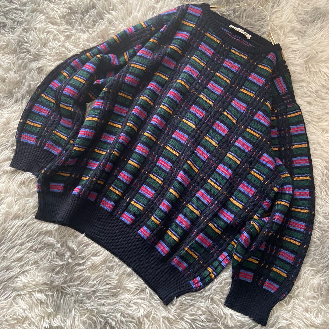 GIVENCHY イタリア製 チェック柄 ニット セーター ジバンシー 総柄