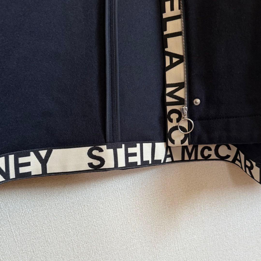 極美品☆ステラマッカートニー☆ロゴ入りポンチョ☆ウールお素材