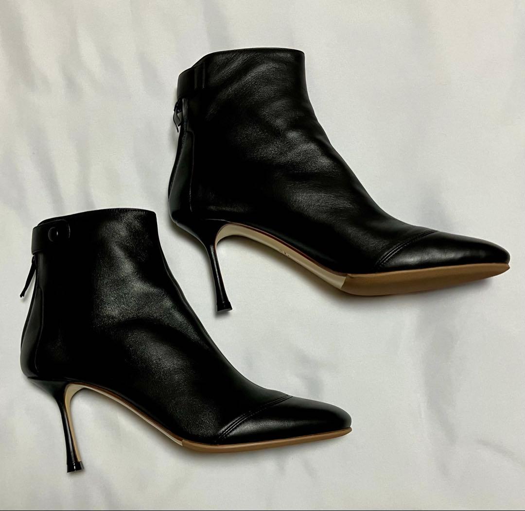 新品未使用　FRANCESCO RUSSOレザーショートブーツ　25.5cm