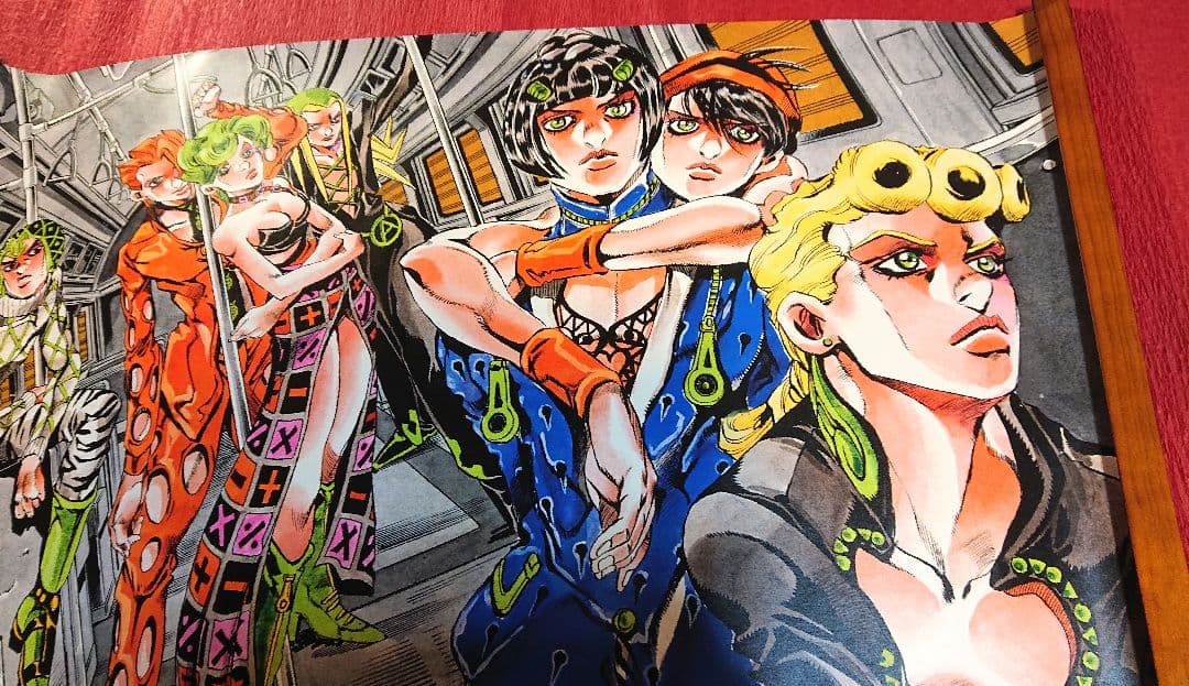 ジョジョの奇妙な冒険 ジョジョ展 ポスター 5部 黄金の風 ジョルノ B2