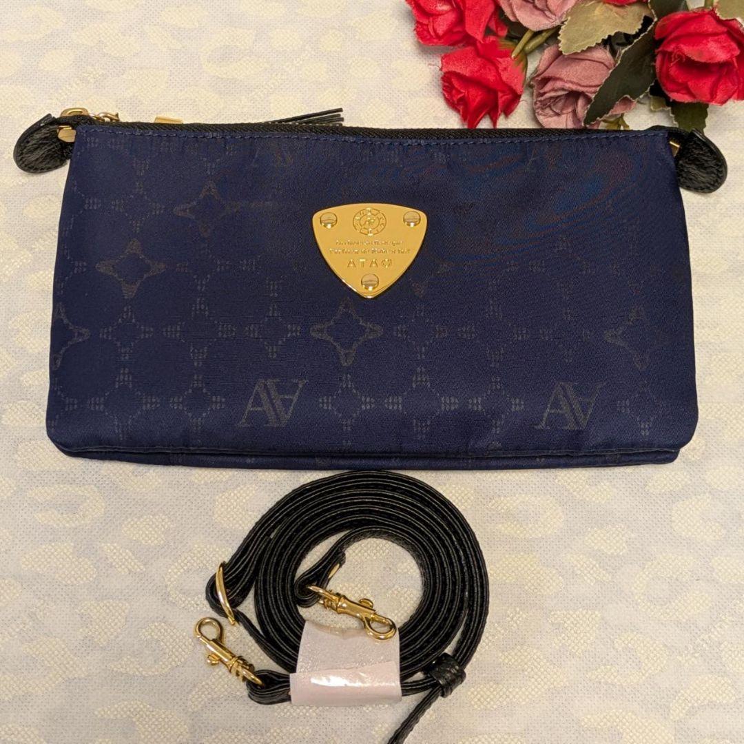 【美品】ATAO　❤️ブーブー・モノグラム❤️　ネイビー　✳️お箱無し 30種類全部見せます‼「ブーブー」コンプリート後編 | ATAO(アタオ