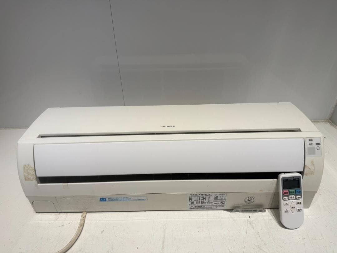 317　HITACHI　2012年製エアコン　14～16畳用　整備済み 日立（HITACHI） エアコン 14畳用 単相200V 工事費込み 冷暖房 白く