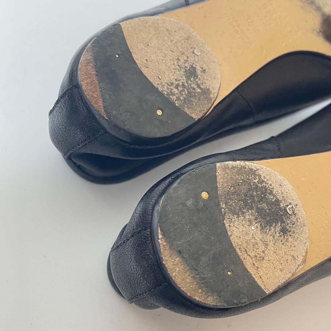 【美品】Maison Margiela タビバレエシューズ レザー 22.5cm