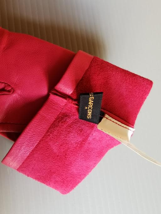 コムデギャルソン 手袋 羊革 ピンク 美品 とっても柔らか 18cm - メルカリ