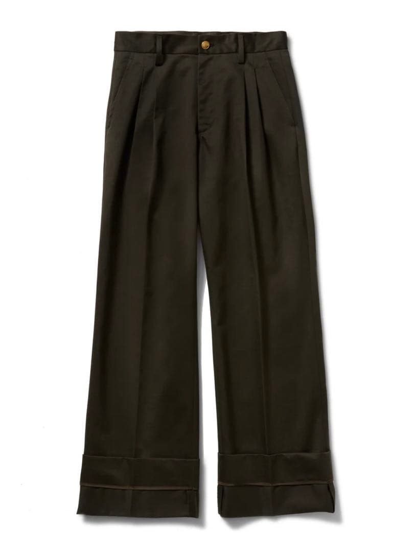 【新品・aLORS】Pantalon chino 【a】ダークエスプレッソカーキ Pantalon chino 【a】ダークエスプレッソカーキ – aLORS online store
