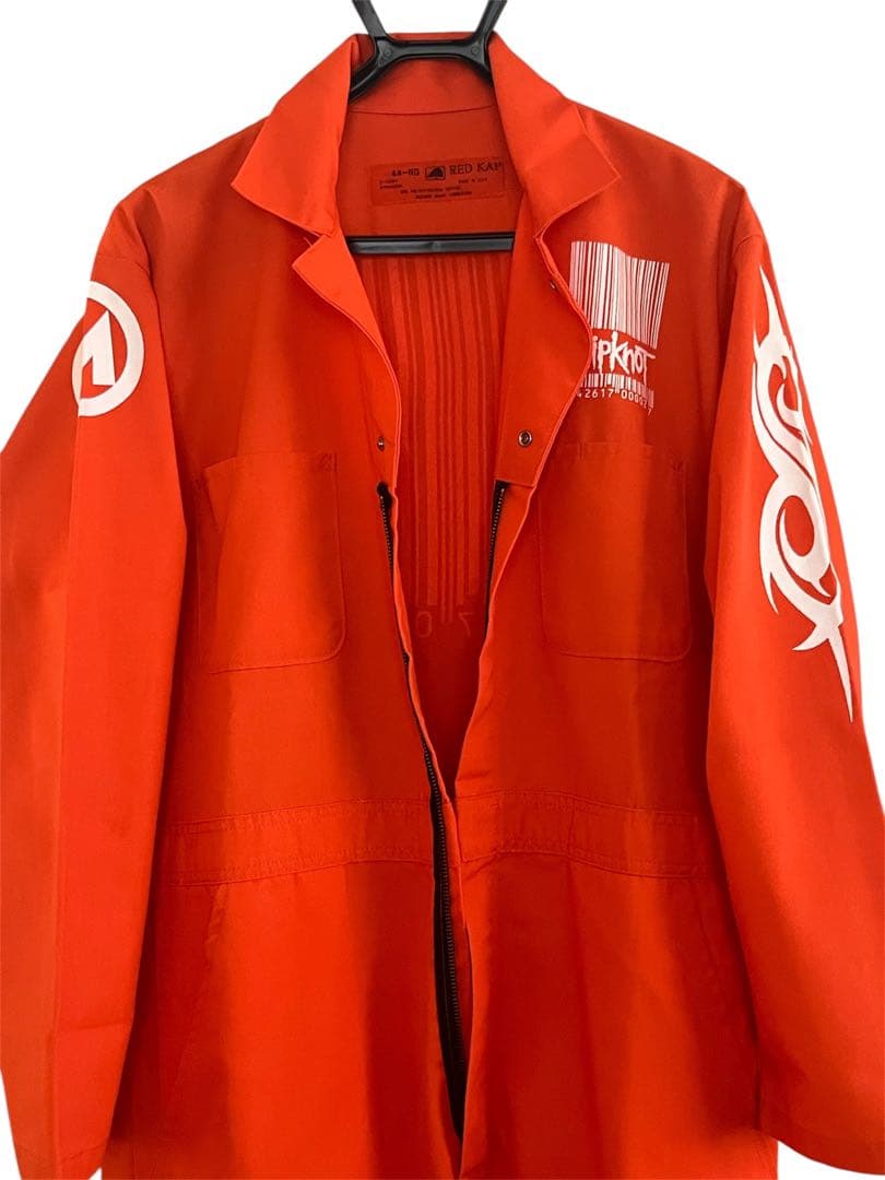 Slipknot スリップノット ジャンプスーツ つなぎ オレンジ - メルカリ