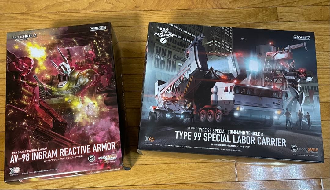 1/60パトレイバー 98式リアクティブアーマー装備&レイバーキャリア　セット 機動警察パトレイバー』イングラム リアクティブアーマー装備、98式特