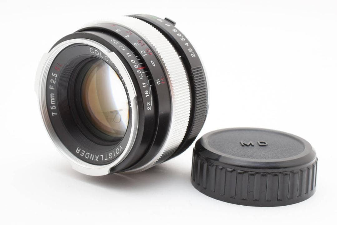 ★レア玉・美品★ COLOR-HELIAR 75mm F2.5 SL #590M Voigtlander Color-Heliar 75mm F2.5 SL - コシナ製の中望遠