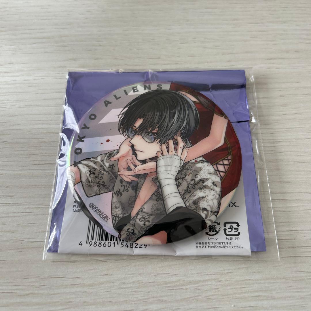 東京エイリアンズ 憂炎 トレーディングビッグオーロラ缶バッジ(カバー