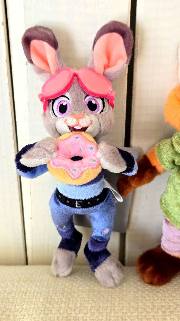 ディズニーストア ズートピア10周年 ニック ジュディ ぬいぐるみキー