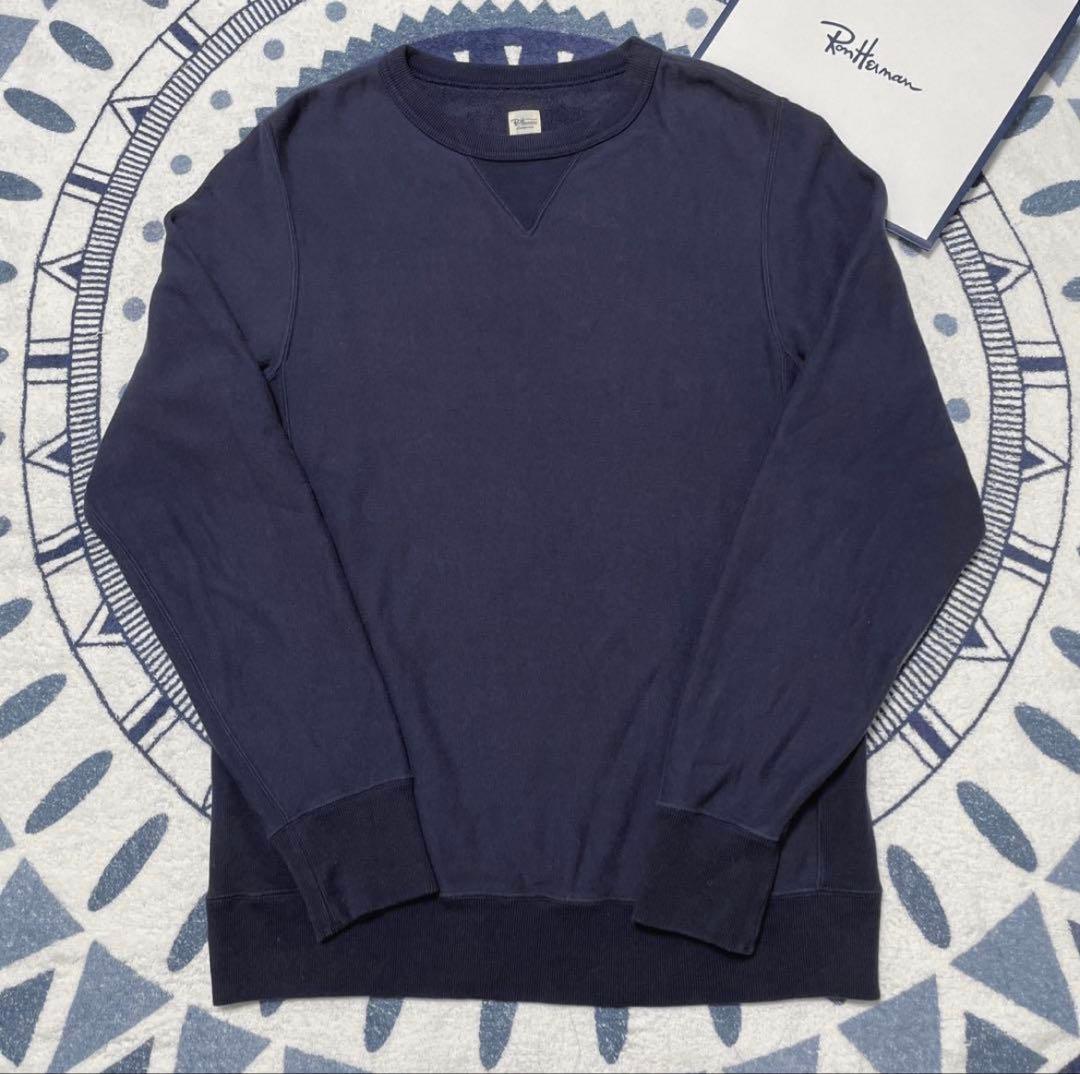 名作完売品★ロンハーマン スウェット ネイビー ヴィンテージ加工 RHC RHC Ron Herman】デイリーに着回しを楽しめる“Champion for RHC”の