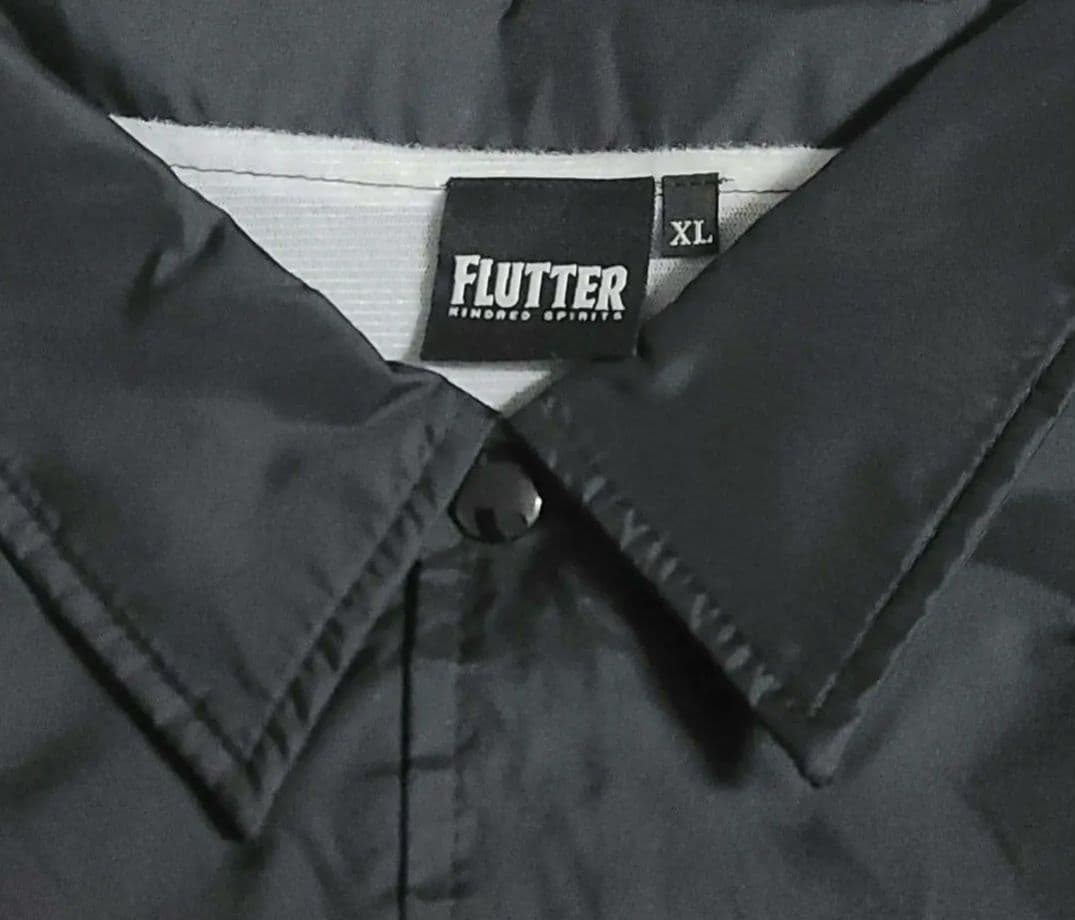 会場限定品】【FLUTTER】 フラッター コーチジャケット ブラック XL