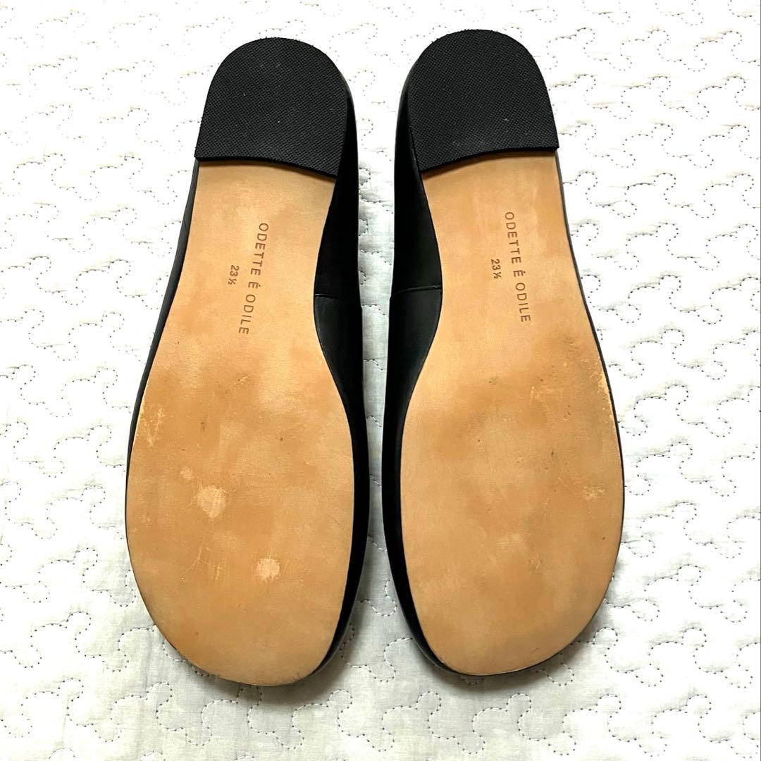 【美品】オデットエオディール　オブリーク　フラットシューズ10　23.5cm
