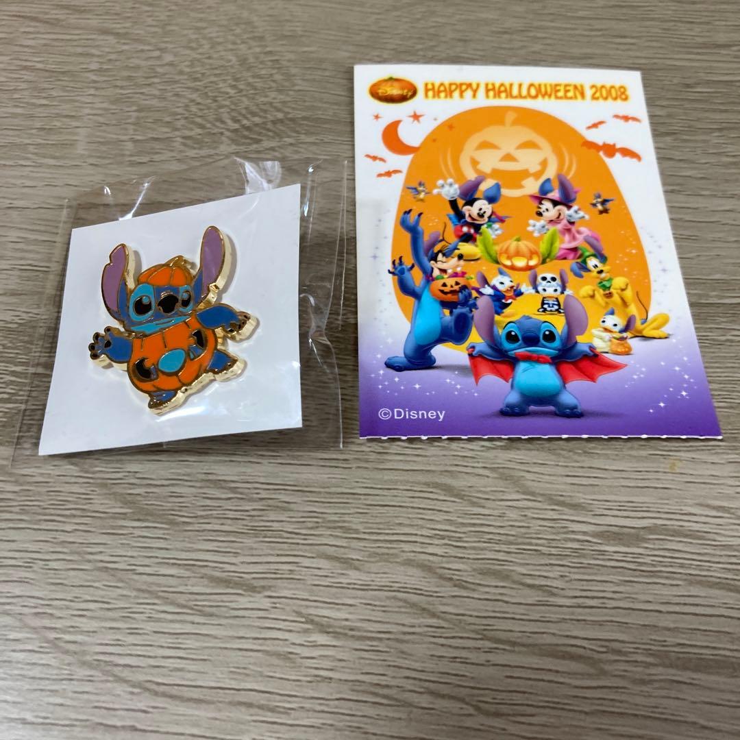 ディズニー ハロウィン 非売品 ピンバッジ スティッチ セブンイレブン