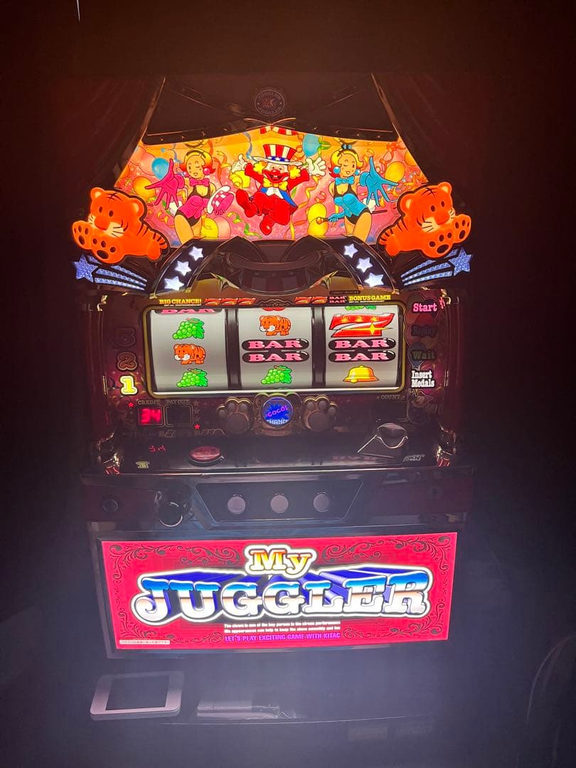 sマイジャグラー5(Ⅴ) 実機(データカウンター、イヤホンコンバーター付