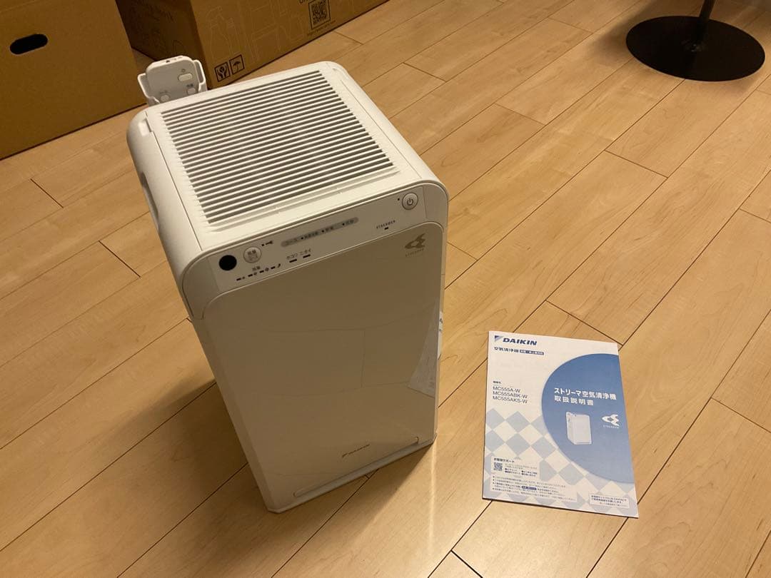 DAIKIN 空気清浄機 MC555A-W ホワイト 取扱説明書付き 自然大好き！ニッチ・リッチ・キャッチ 空気清浄機 ダイキン