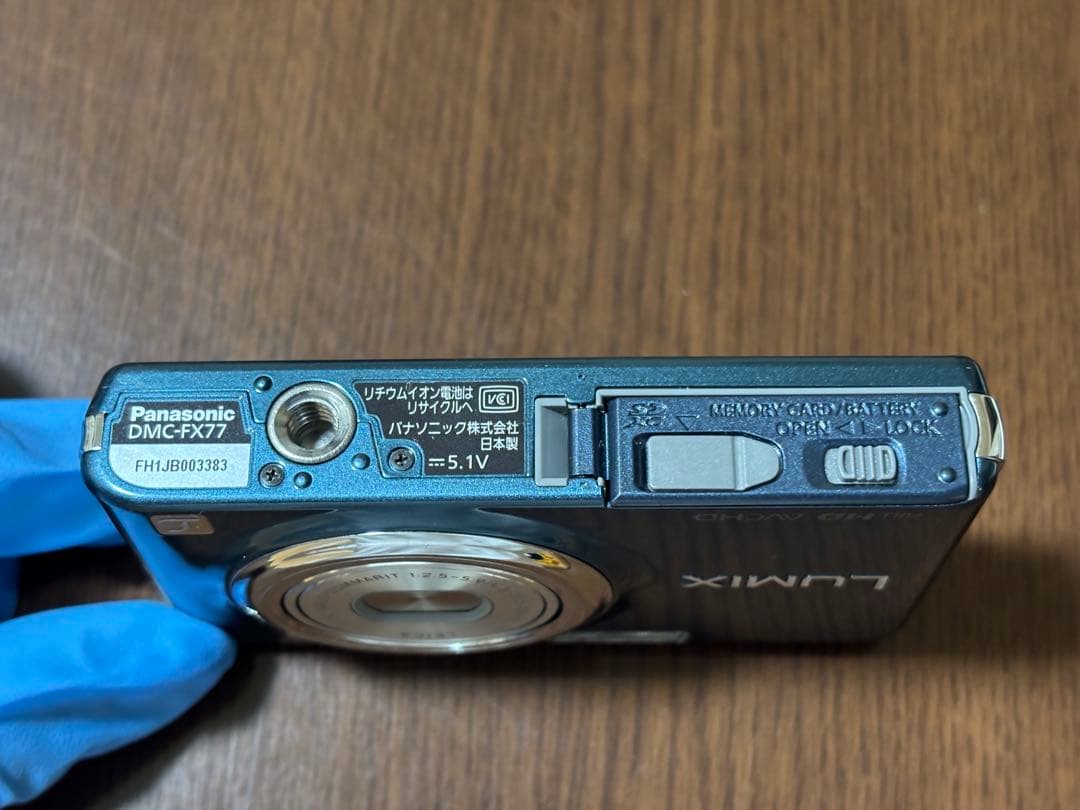 Panasonic LUMIX DMC-FX77 ブルー 動作確認済み 傷あり