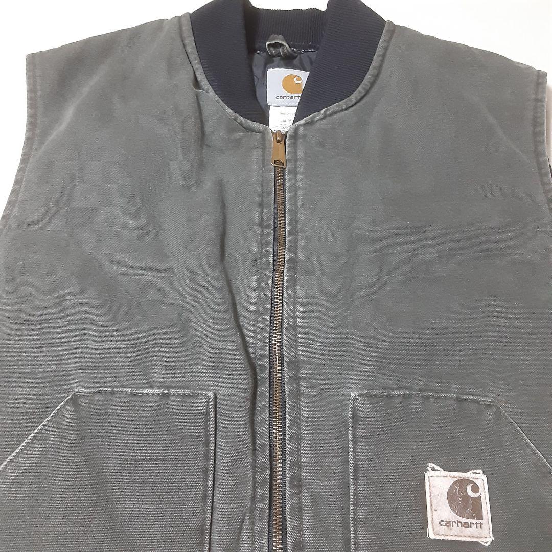 Carhartt ダックベストXL USA製 腰ゴム モス V02MOS - メルカリ