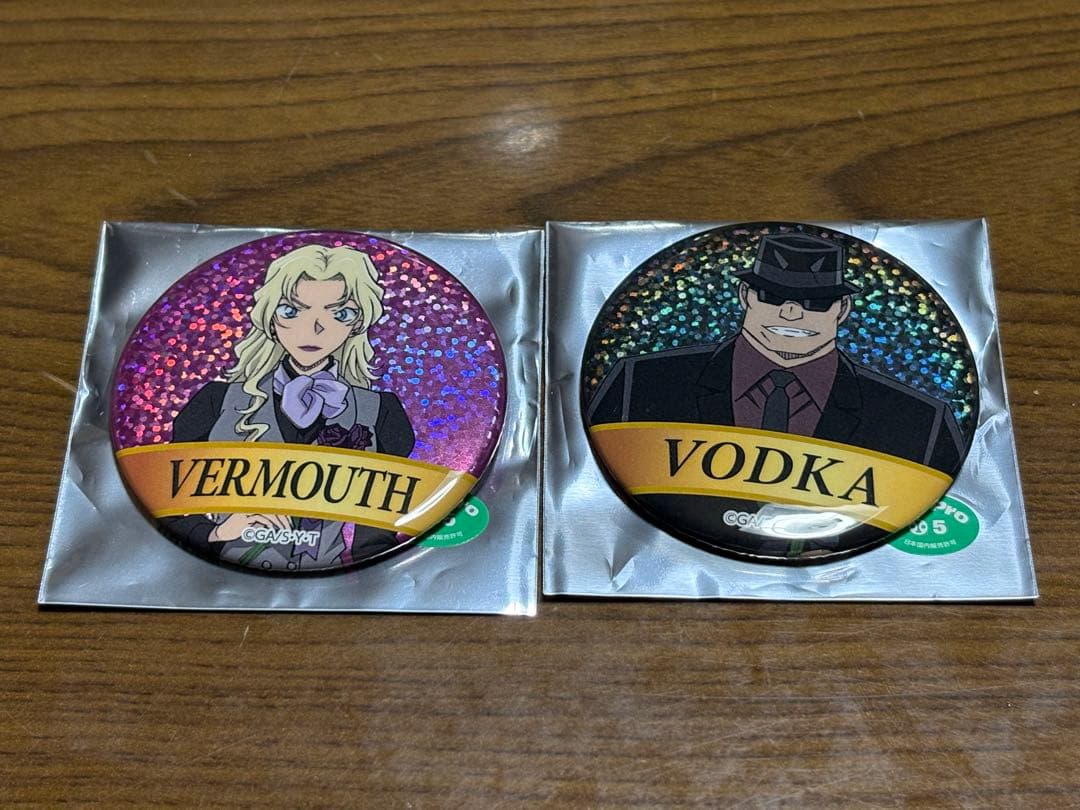 名探偵コナン展 アニコナ展 ウォッカ ベルモット 缶バッジ セット
