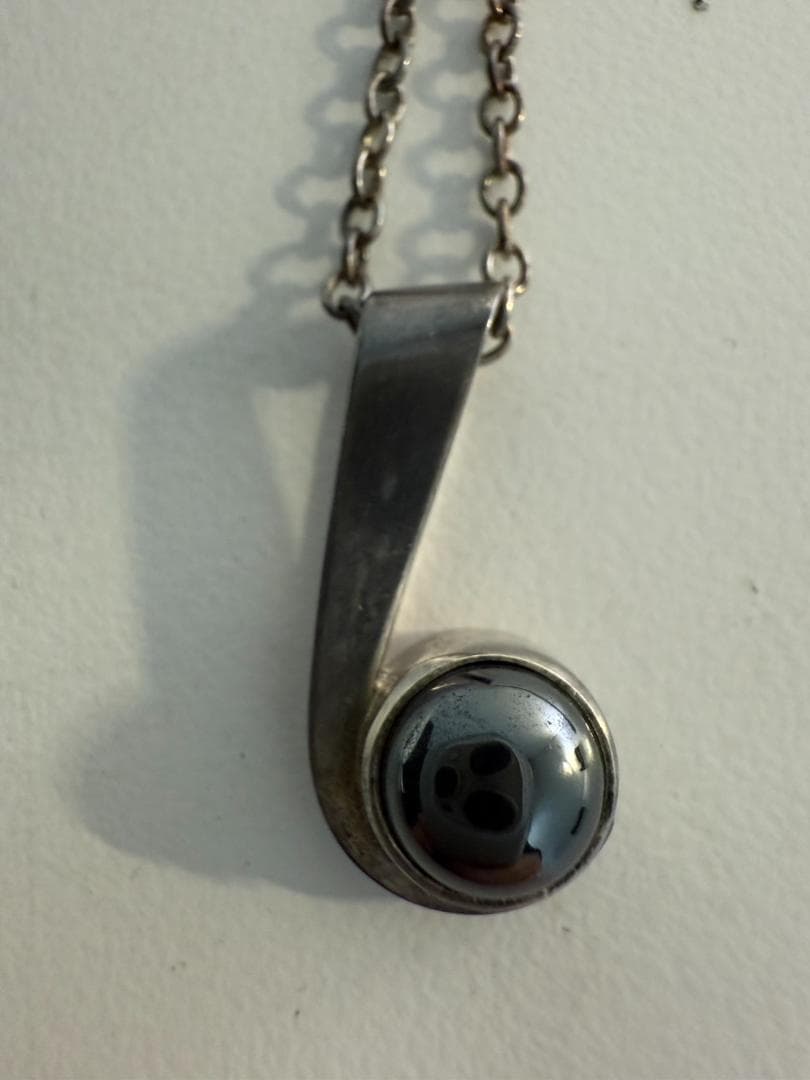 Georg Jensen ハンスハンセン ヘマタイト ネックレス #4506-4 - メルカリ