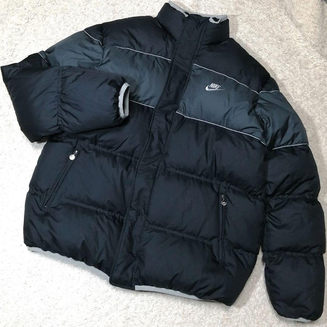 ☆ナイキ☆ダウンジャケット リバーシブル 4XL 5L ヌプシシルエット 黒