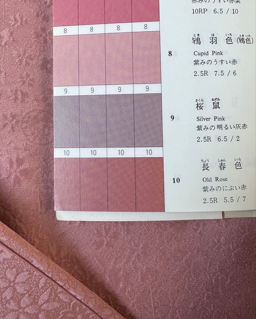 未使用 色無地 鴇羽色 桜の地紋 - メルカリ