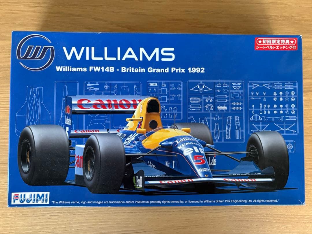 フジミ1/20 ウィリアムズ FW14B エッチングパーツ オプションデカール