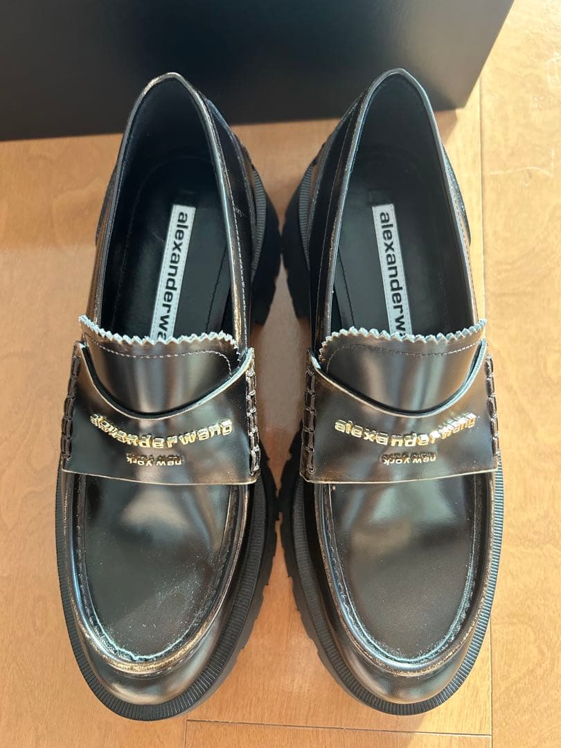 alexander wang ローファー 美脚効果 厚底ローファー【alexanderwang 】Carter Platform